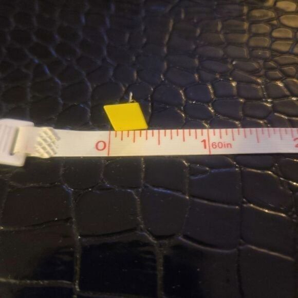 Vintage 80s 90s set of 2 Earrings Yellow  Black Studs Pierced Ears - Picture 3 of 8